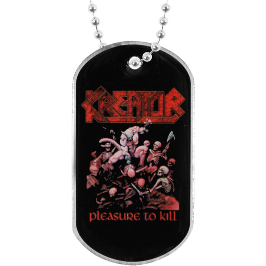 Kreator Pleasure To Kill Dog Tag Necklace