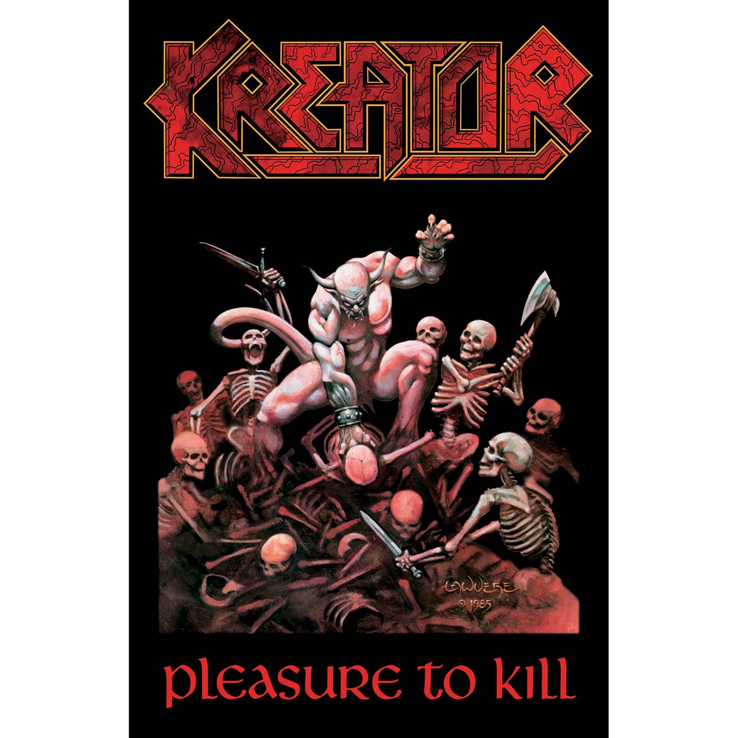 Kreator Pleasure To Kill Poster Flag