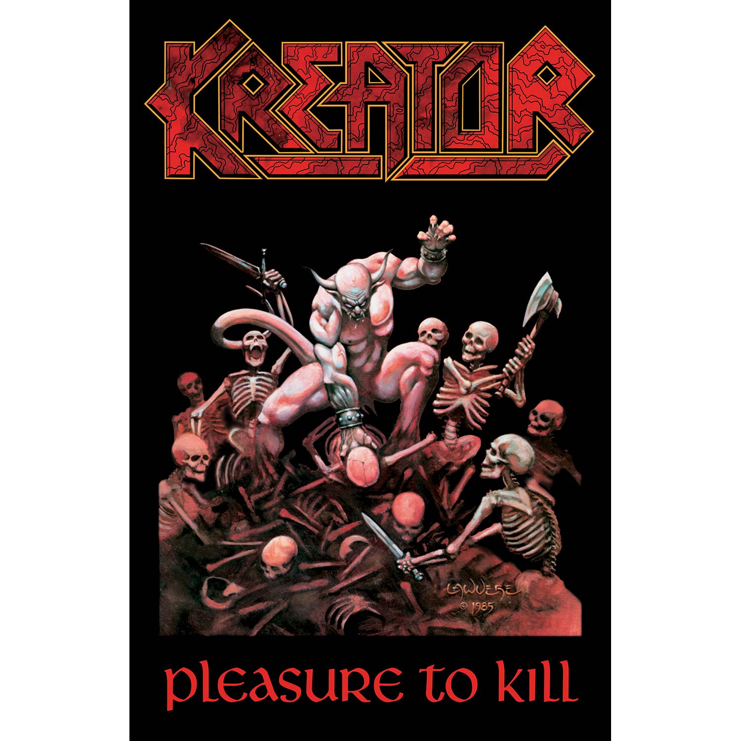 Kreator Pleasure To Kill Poster Flag