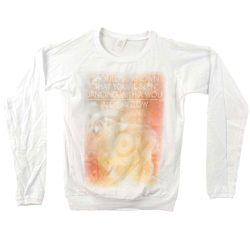 White Dancing Wolf Junior Top