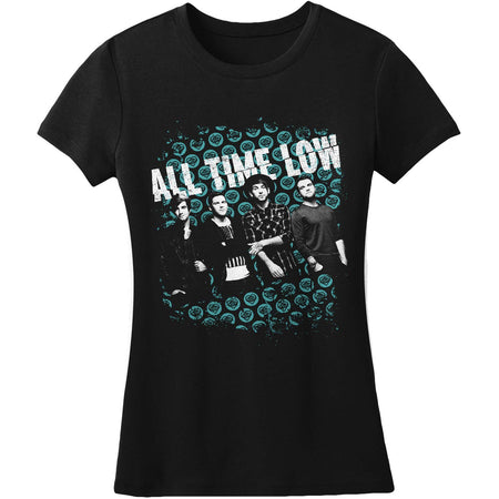 Womens Size Medium ALL TIME LOW Band T Shirt Bay Island 00s Pop