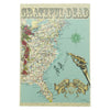 East Coast Map Poster Print