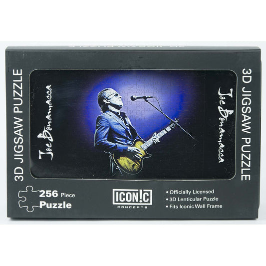 Gold Guitar Blue Jacket 3D Puzzle Puzzle