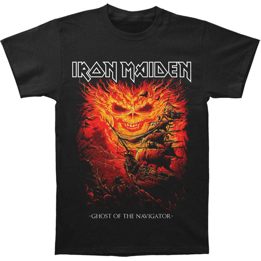 Iron Maiden Dark Ink Ghost Of The Navigator T-shirt