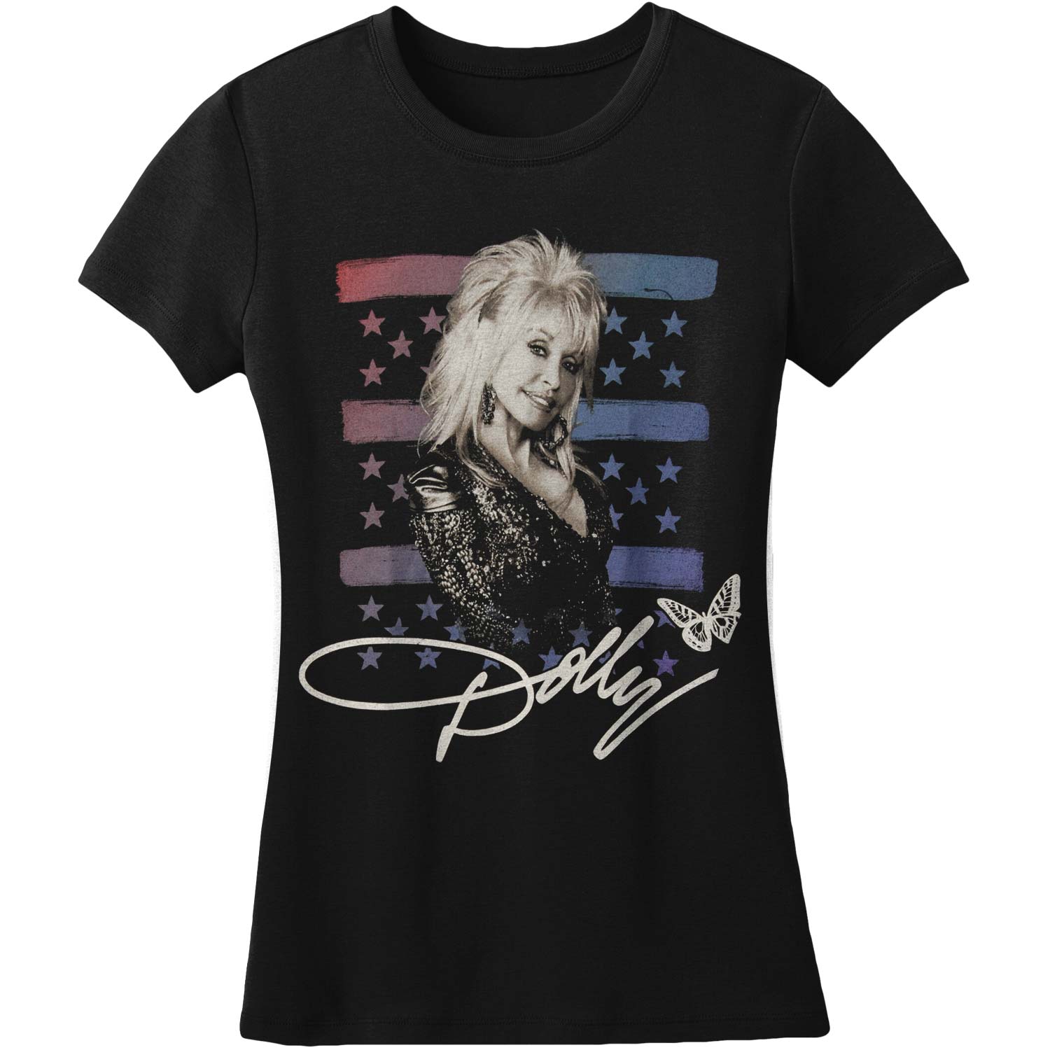 Dolly Parton Stars & Stripes Junior Top