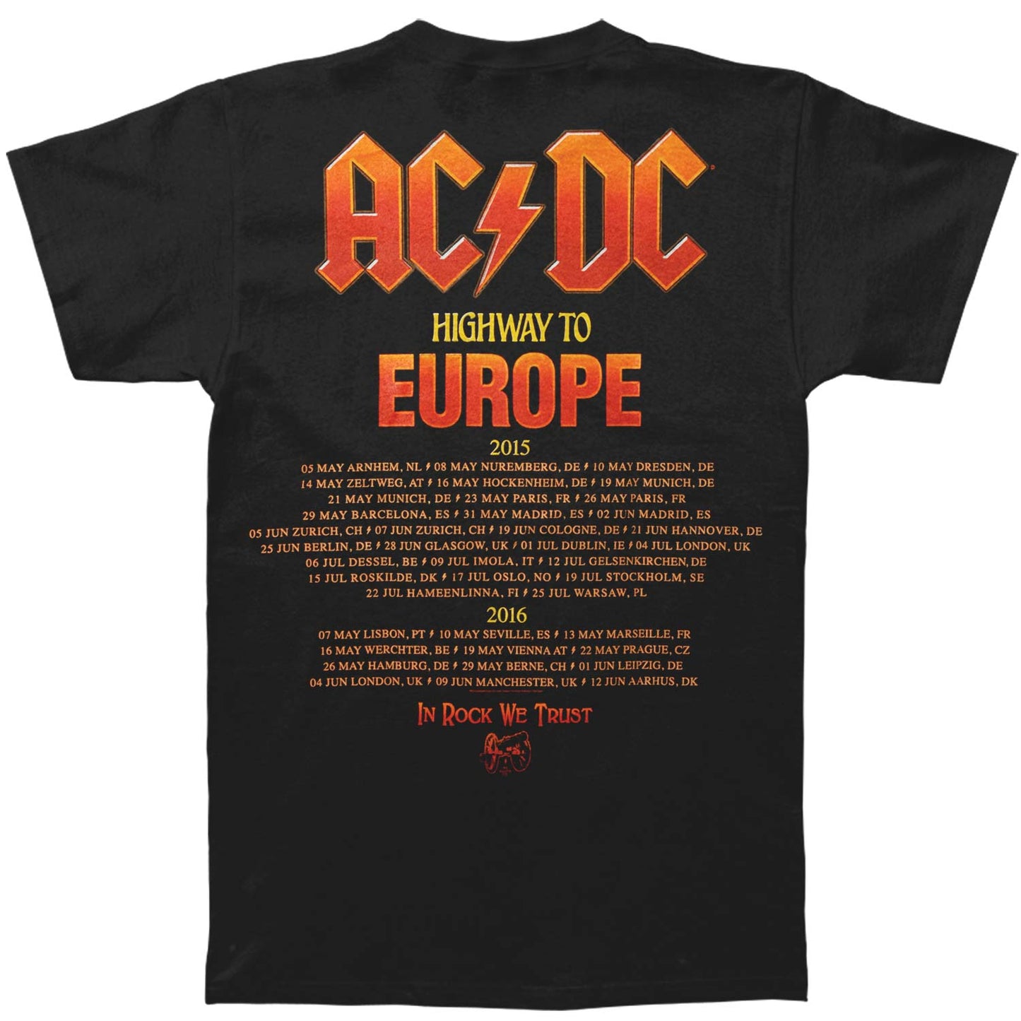 AC/DC Highway To Europe T-shirt