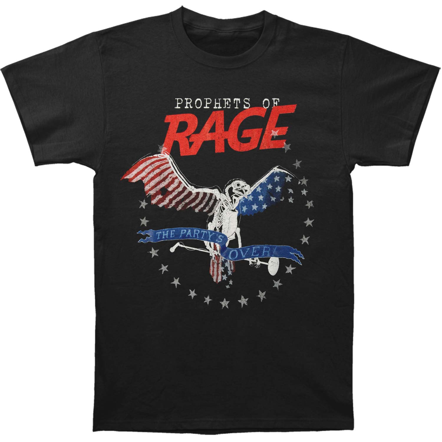 Party's Over - Font Logo Slim Fit T-shirt