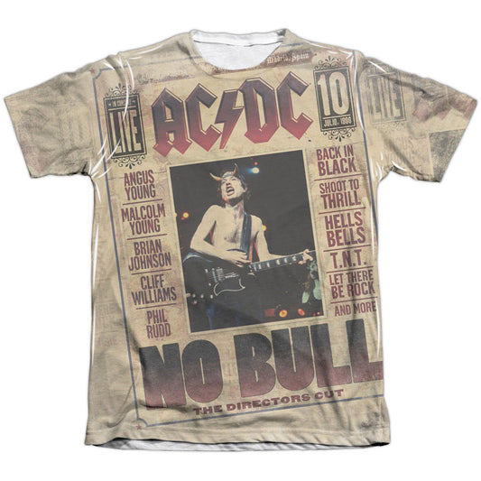 AC/DC No Bull 65% Poly Sublimation T-shirt