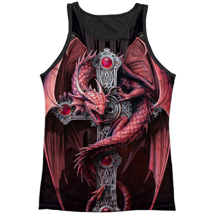 Gothic Guardian Black Back Mens Tank