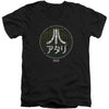 Japanese Grid Adult V-Neck Slim Fit T-shirt
