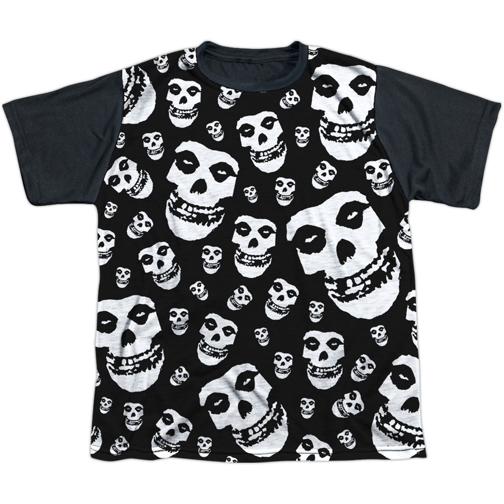 Fiends All Over Youth Black Back 100% Poly Sublimation T-shirt