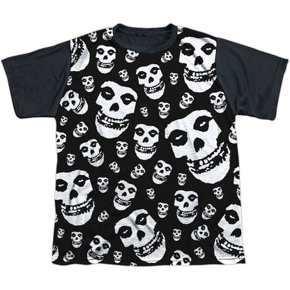 Fiends All Over Youth Black Back 100% Poly Sublimation T-shirt