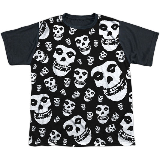 Fiends All Over Youth Black Back 100% Poly Sublimation T-shirt