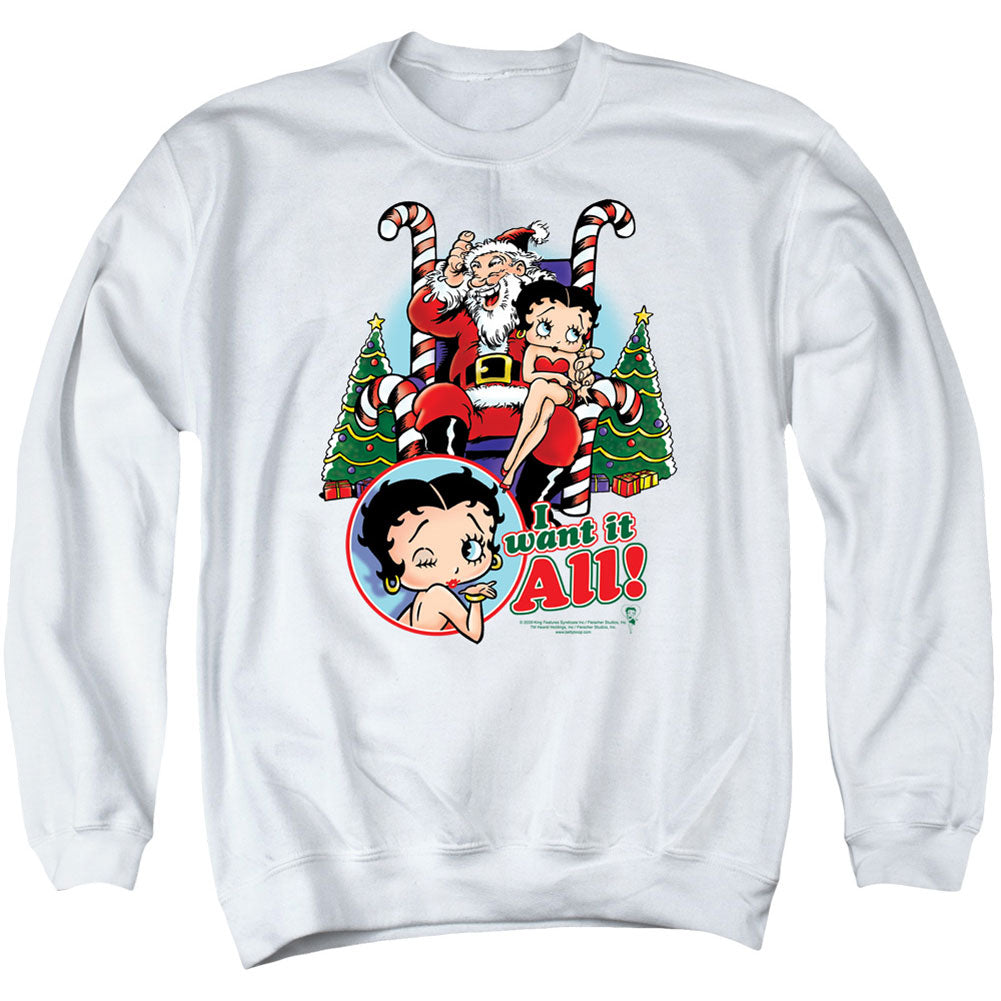 Betty Boop Betty Boop I Want It All Adult Sweatshirt