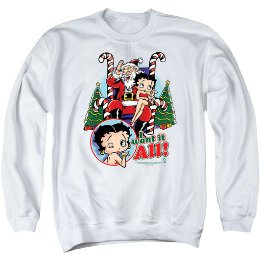 Betty Boop Betty Boop I Want It All Adult Sweatshirt