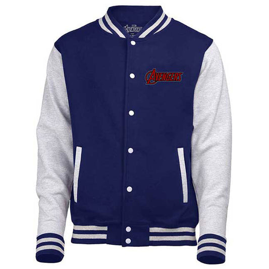 Captain America Distressed Shield (Back Print) Varsity Jacket