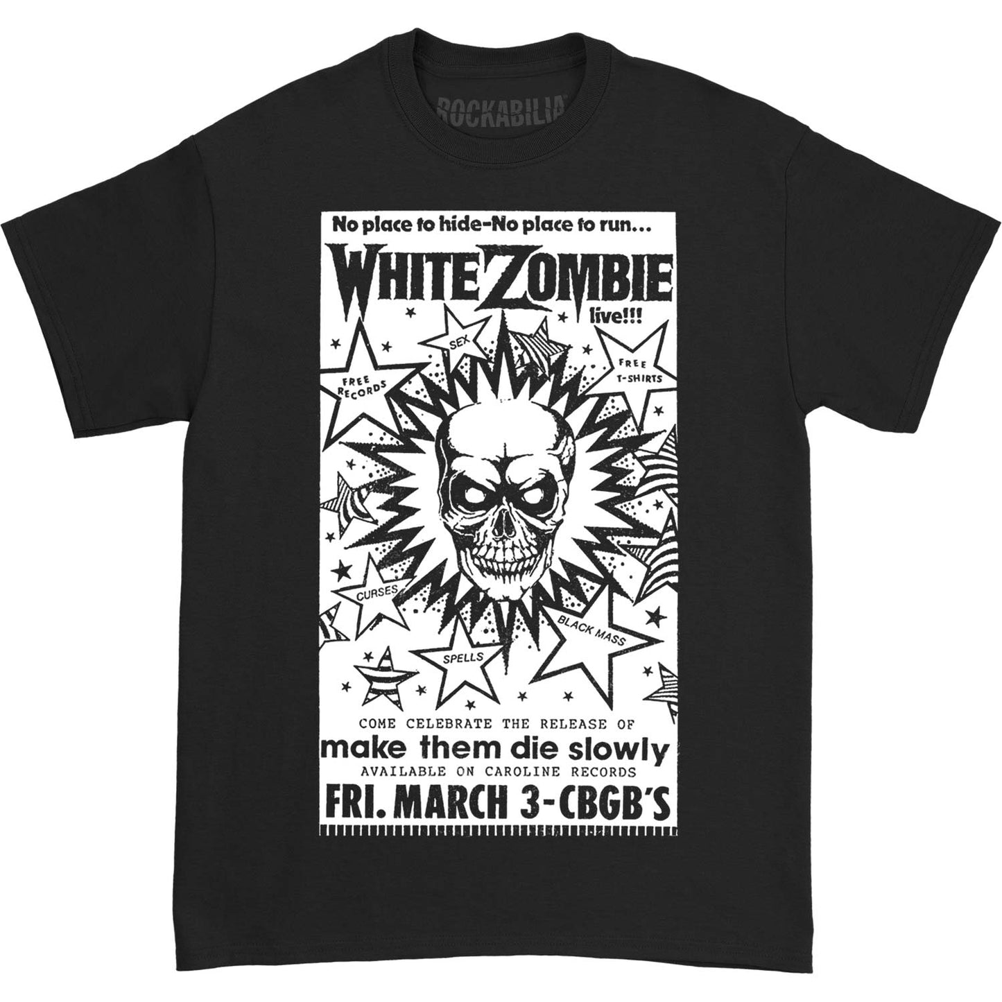 White Zombie CBGB Poster T-shirt