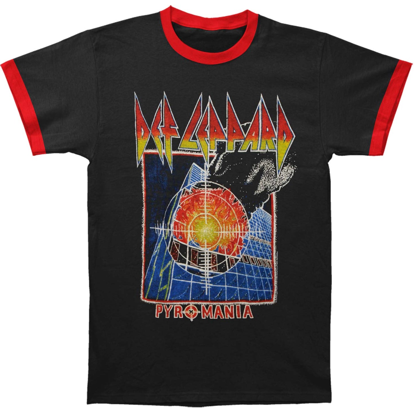 Pyromania Mens Ringer T Slim Fit T-shirt