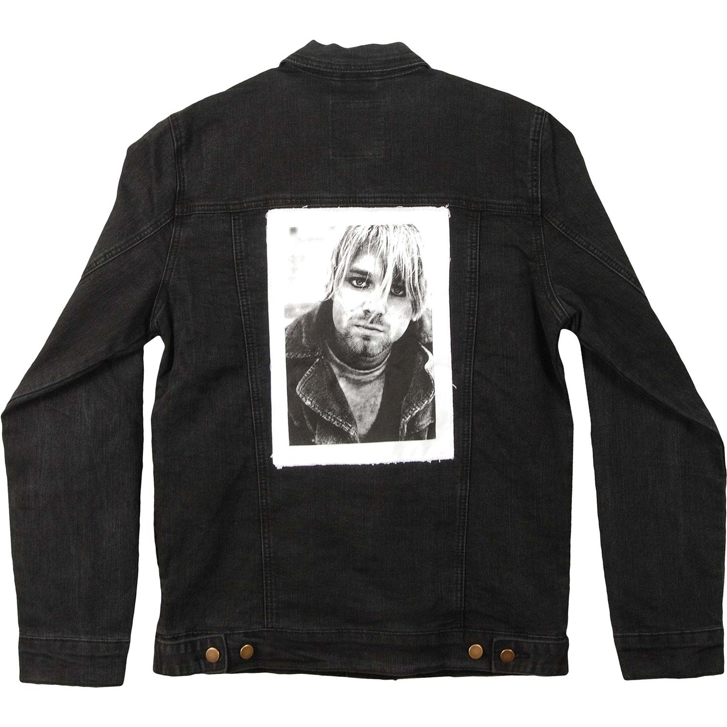 Kurt Cobain Photo Patch Denim Jacket Denim Jacket