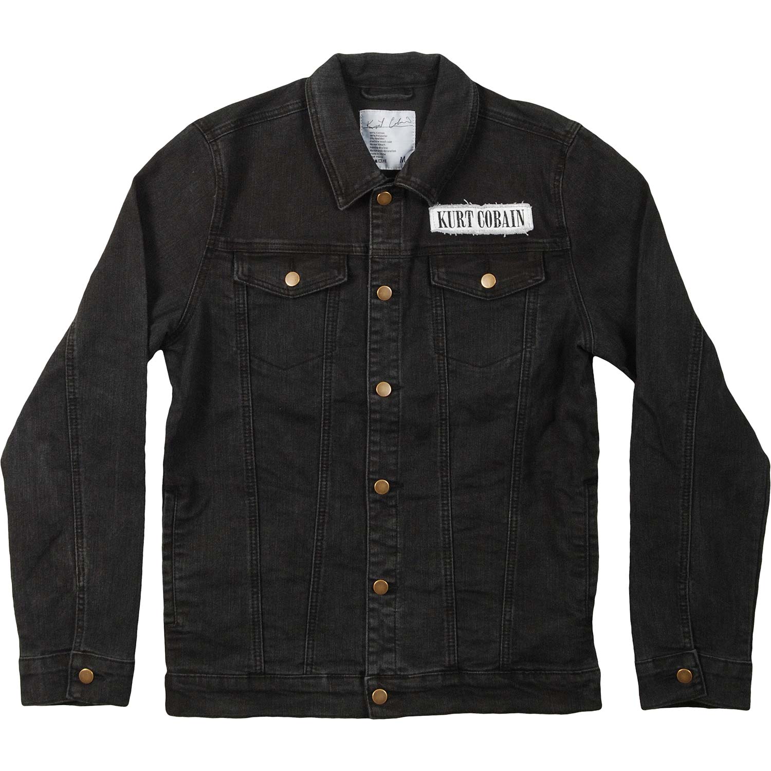 Kurt Cobain Photo Patch Denim Jacket Denim Jacket