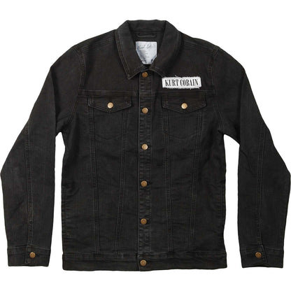 Kurt Cobain Photo Patch Denim Jacket Denim Jacket