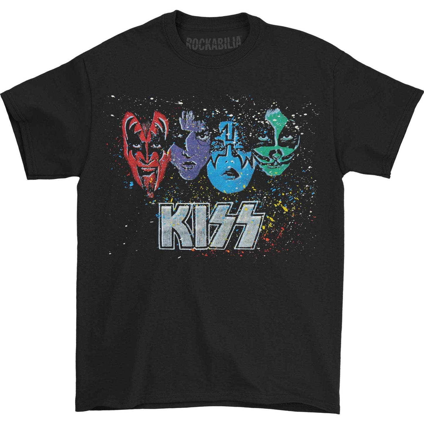 KISS Stephen Fishwick Men's "Face Off Multi Colored" T-shirt