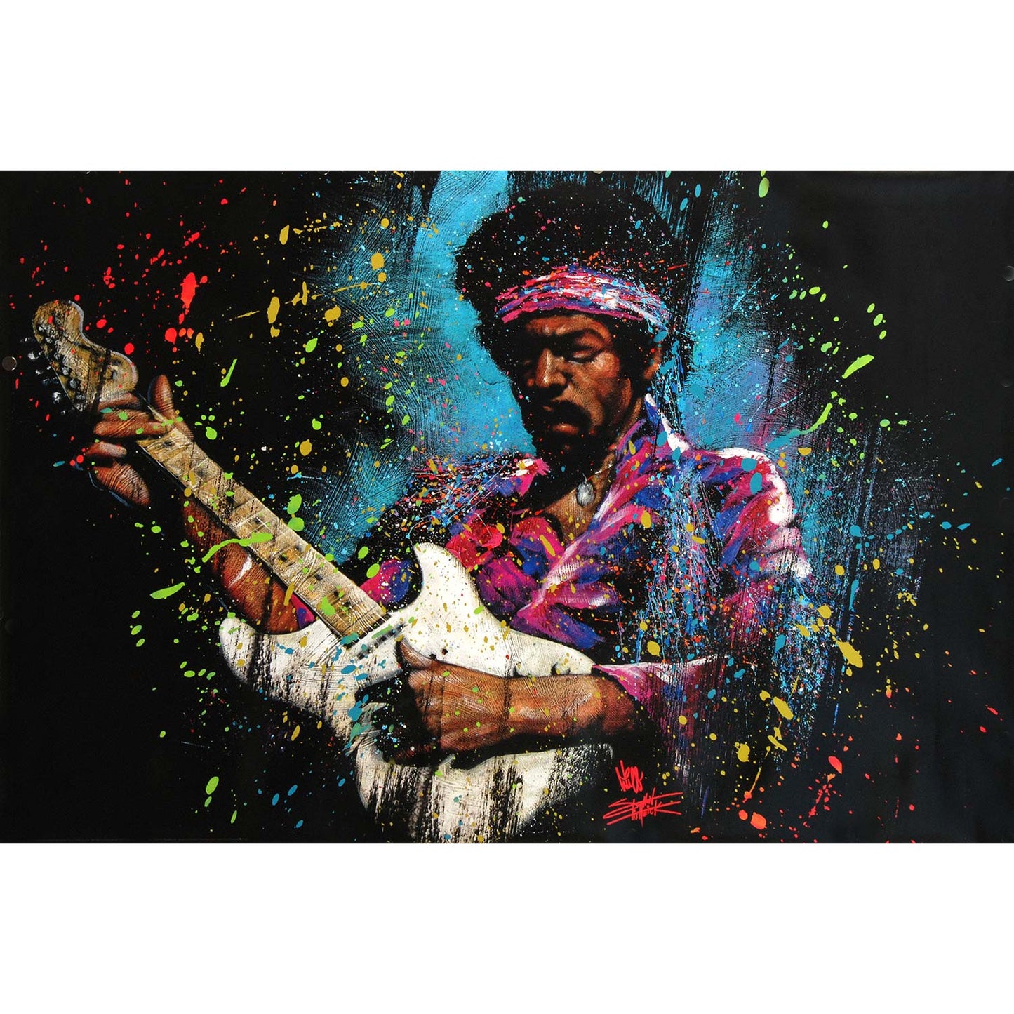 Jimi Hendrix Jimi Hendrix Electric Glow Domestic Poster