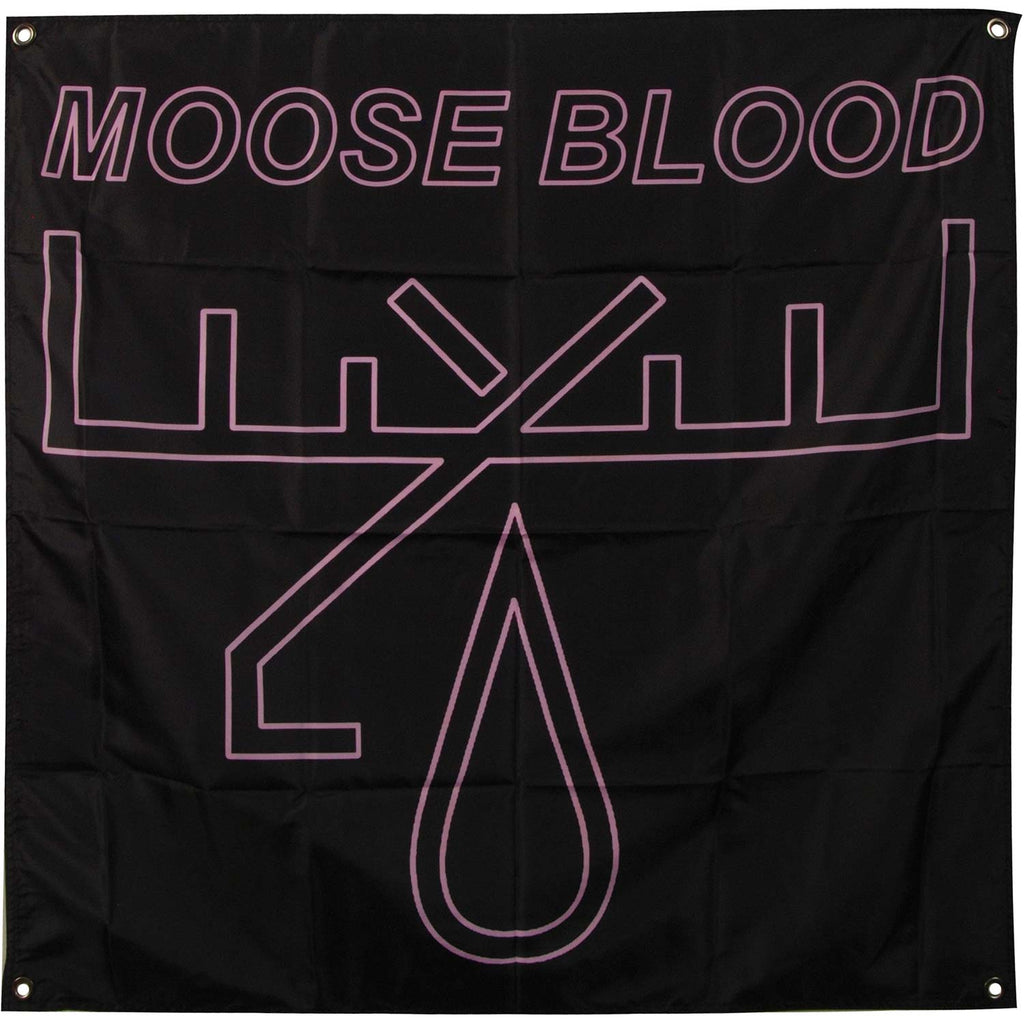 Moose Blood Pink Logo Poster Flag