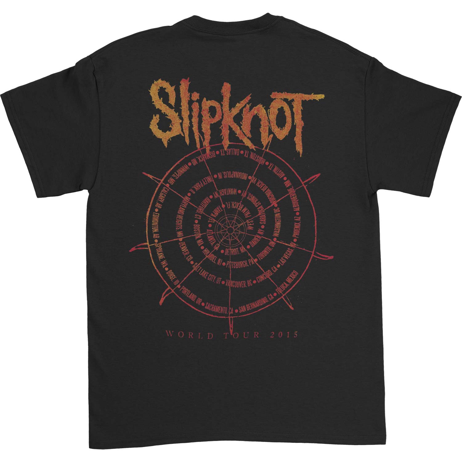 Slipknot Clock 2015 World Tour T-shirt