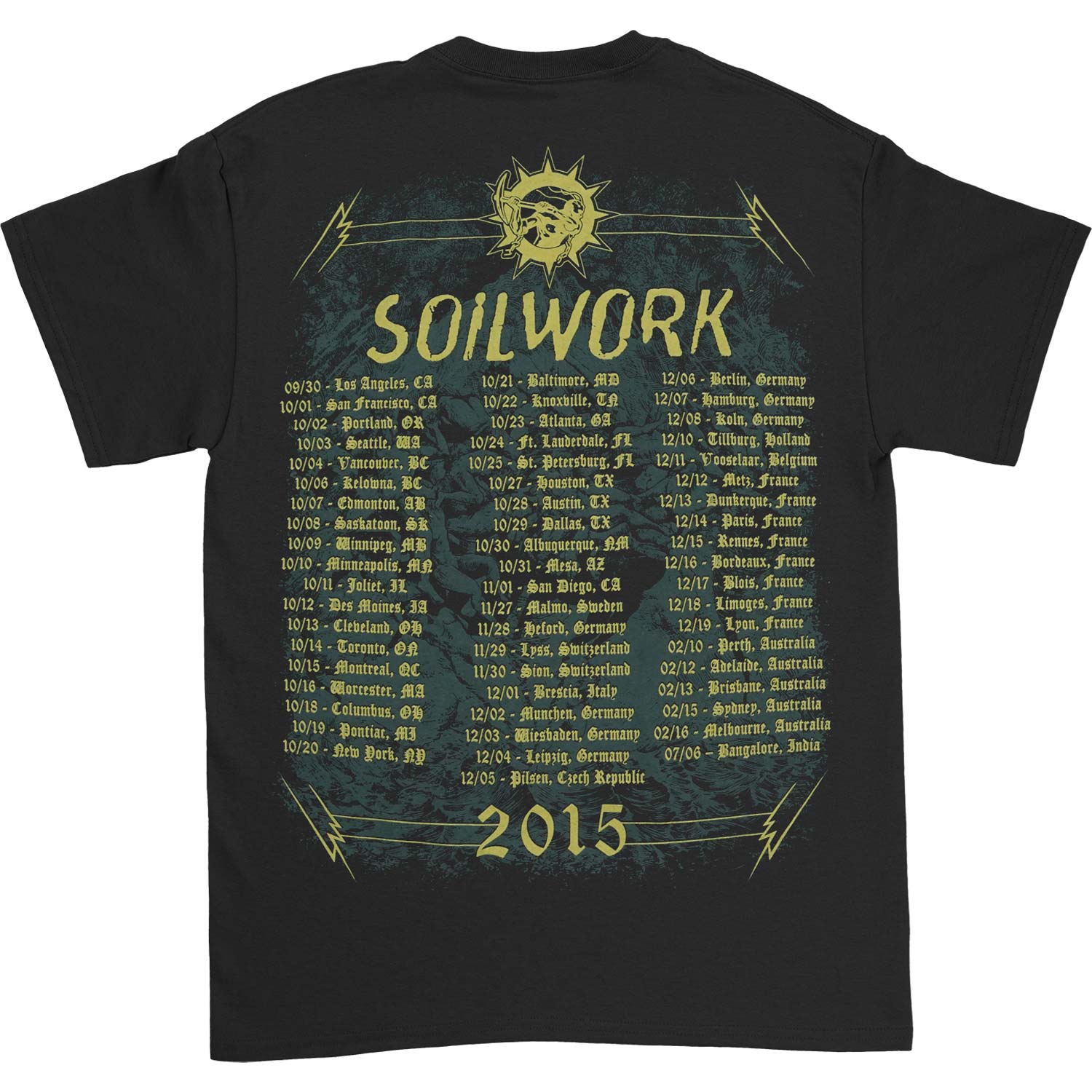 Soilwork Skull & Leaves T-shirt