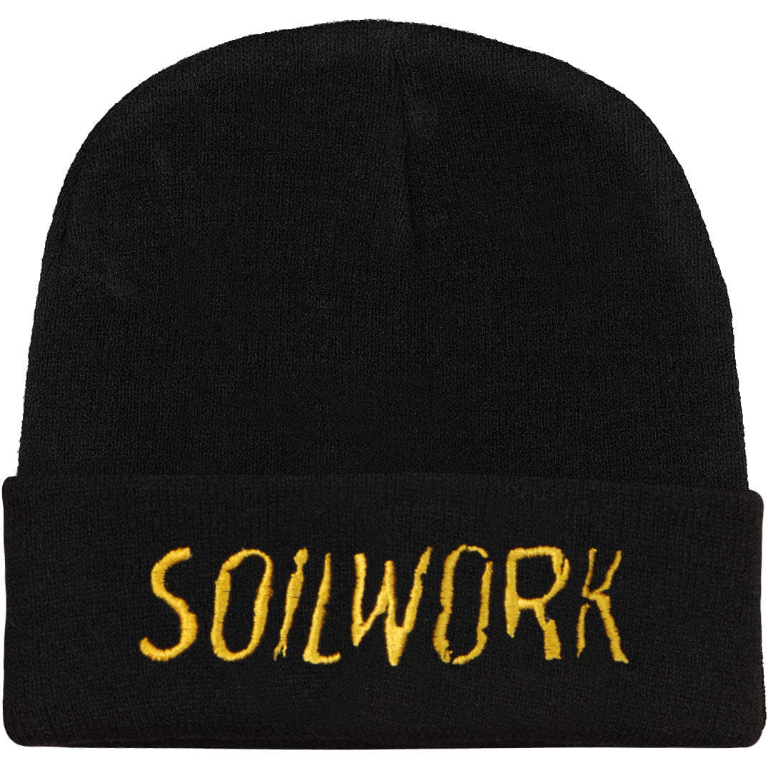 Soilwork Embroidered Gold Logo 12in Beanie
