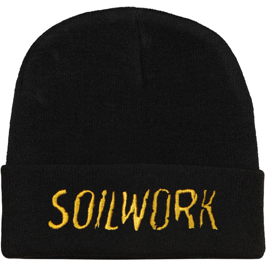 Soilwork Embroidered Gold Logo 12in Beanie