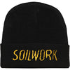 Embroidered Gold Logo 12in Beanie