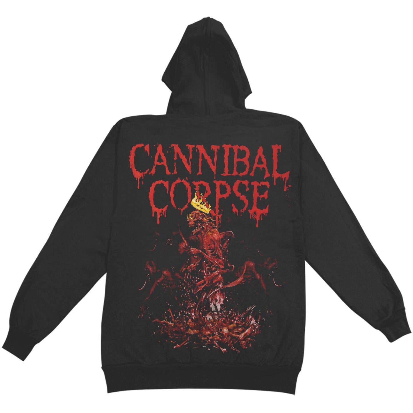 Cannibal Corpse Crown Skeleton Hooded Sweatshirt