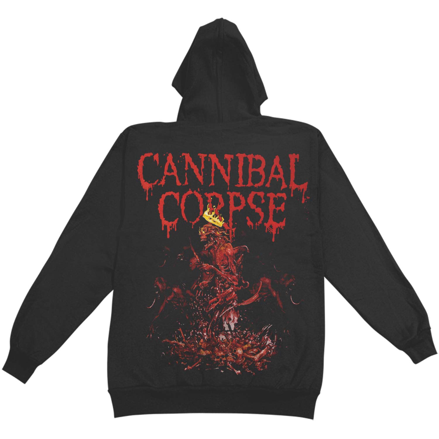 Cannibal Corpse Crown Skeleton Hooded Sweatshirt