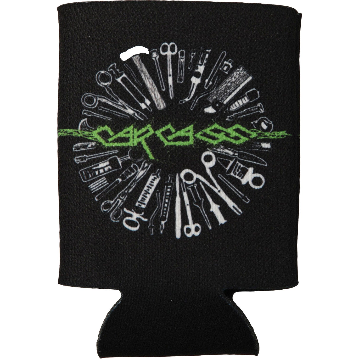 Carcass Green Logo Can Cooler