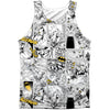 Comic All Over 100% Poly Mens Tank