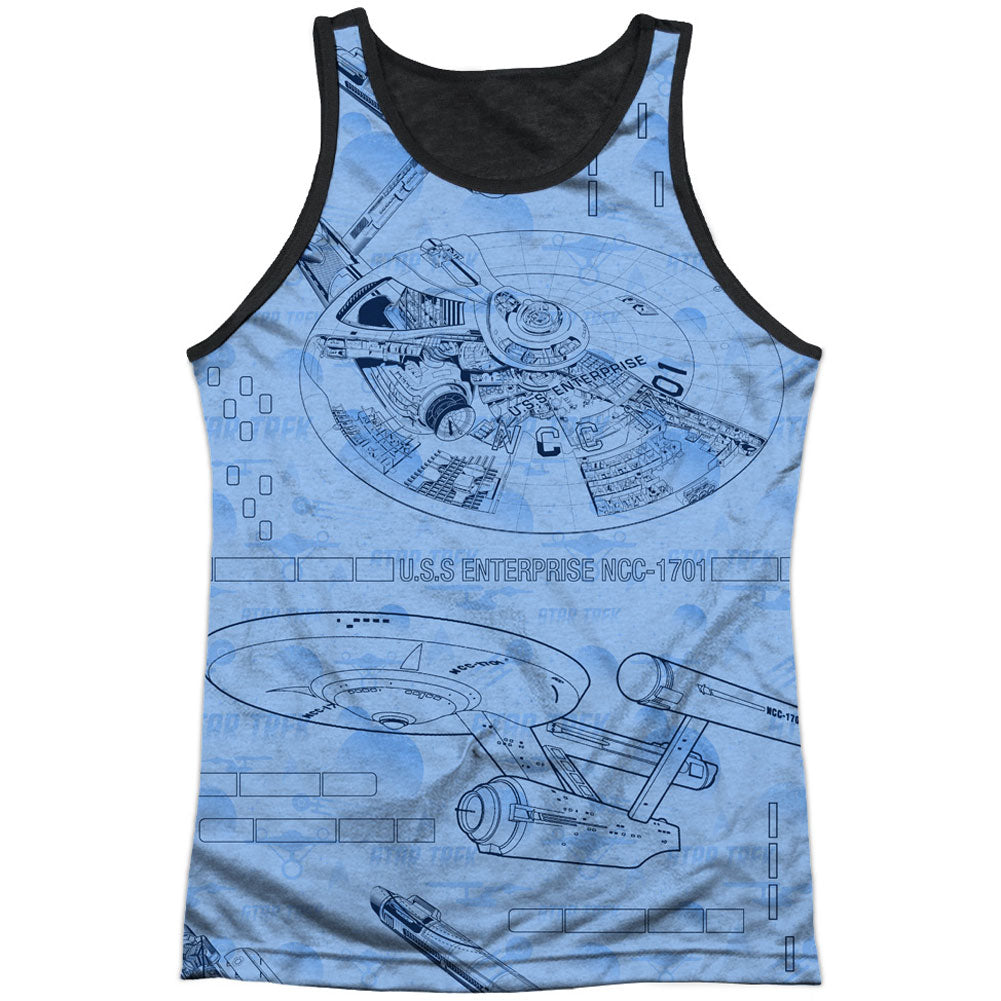 Blue Print Black Back Mens Tank