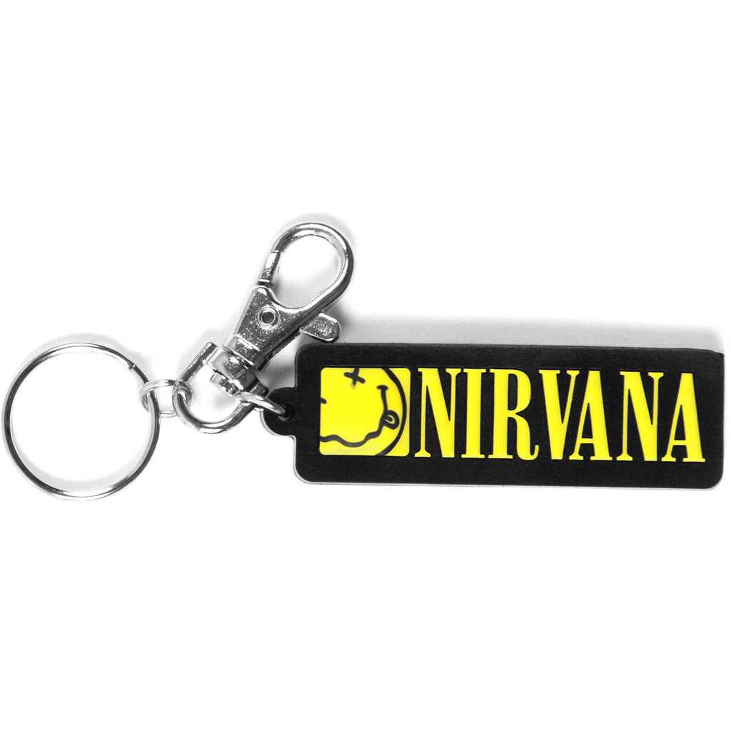 Nirvana Logo PVC Rubber Key Chain