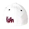 White Cap/Red & Black 3-D Logo With Untouchables Logo Baseball Cap