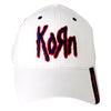 White Cap/Red & Black 3-D Logo With Untouchables Logo Baseball Cap