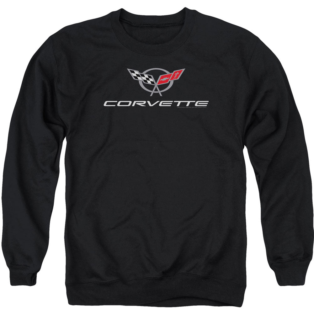 Chevy Corvette Modern Emblem Adult Sweatshirt