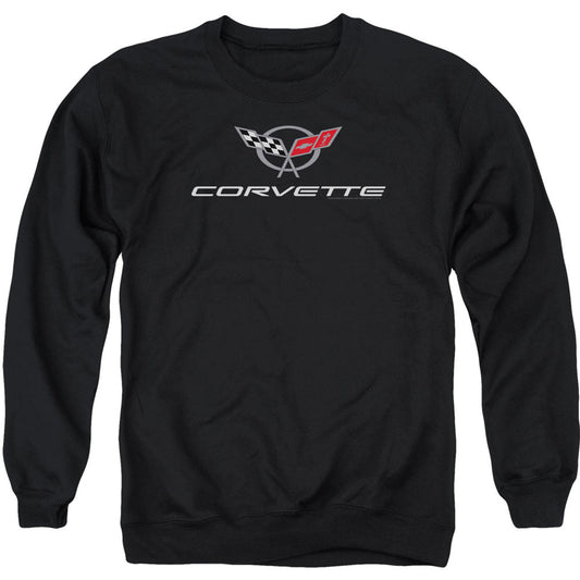 Chevy Corvette Modern Emblem Adult Sweatshirt