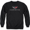 Corvette Modern Emblem Adult Sweatshirt