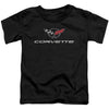 Corvette Modern Emblem Toddler Childrens T-shirt