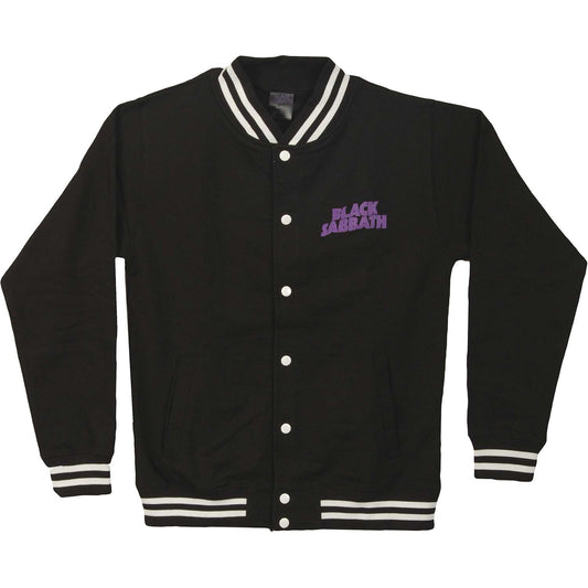 Black Sabbath Wavy Logo (Back Print) Varsity Jacket