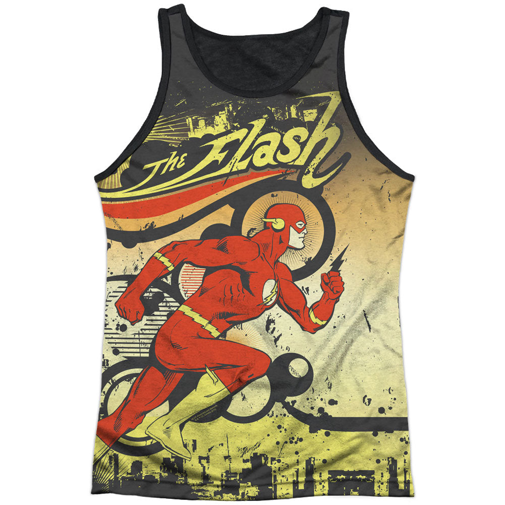 Just Passing Through Black Back Mens Tank