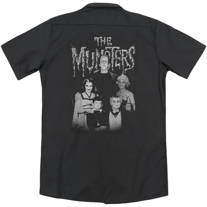 Munsters Family Portrait (Back Print) Workshirt