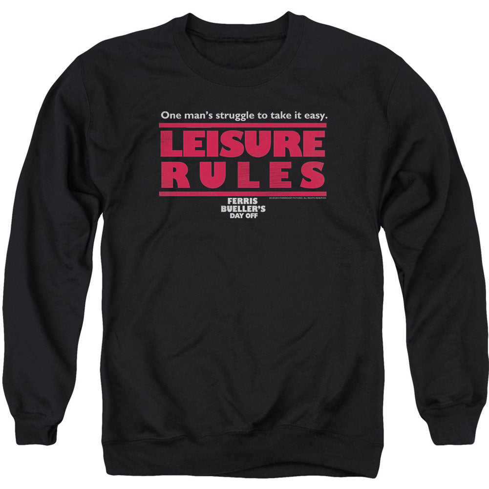Ferris Bueller's Day Off Leisure Rules Adult Sweatshirt