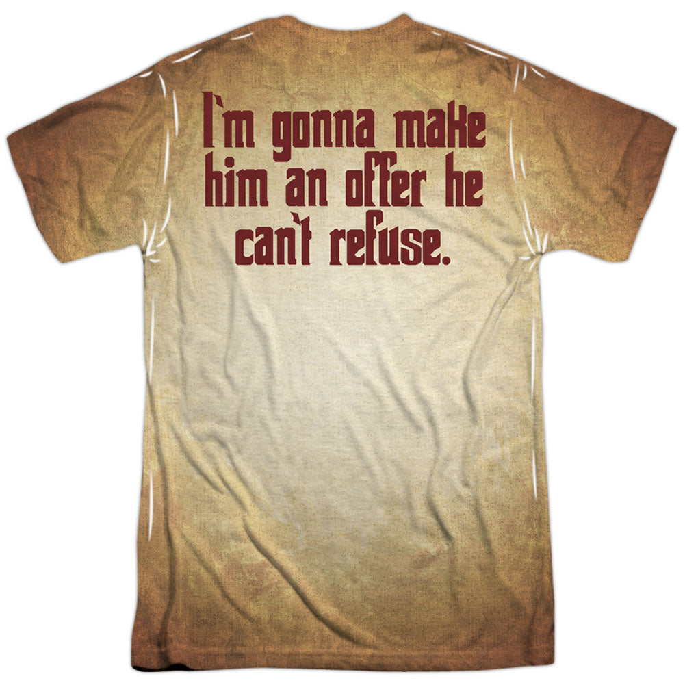 Vito Corleone 100% Poly Front/Back Print Sublimation T-shirt